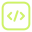 Green square icon with rounded corners containing a white code symbol composed of a left angle bracket, a forward slash, and a right angle bracket.